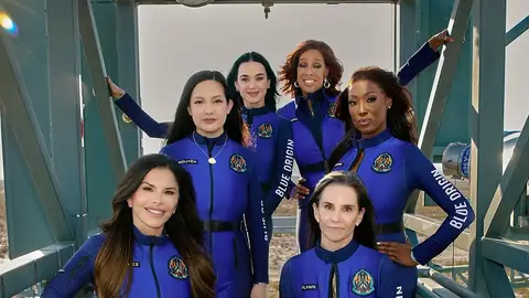 Katy Perry y otras cinco mujeres viajan al espacio en misión de Blue Origin