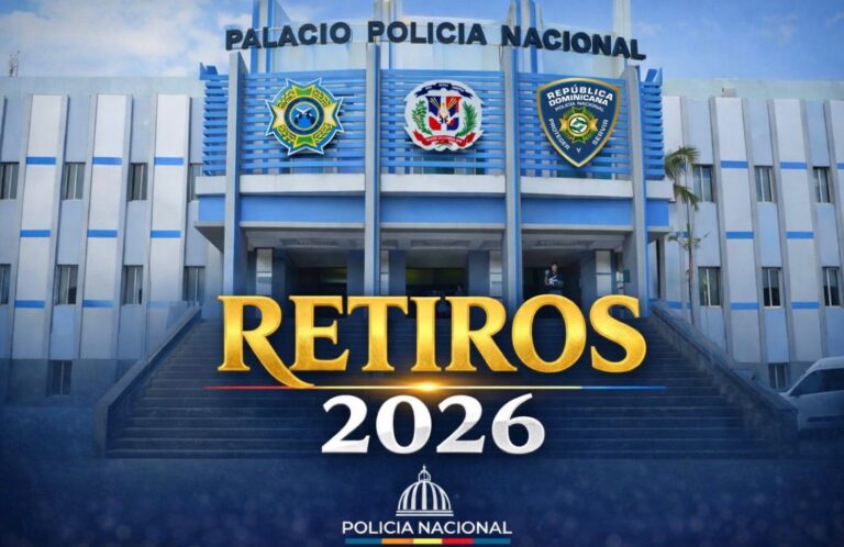 Policía Nacional pone en honrosa situación de retiro a 559 miembros conforme a la Ley 590-16